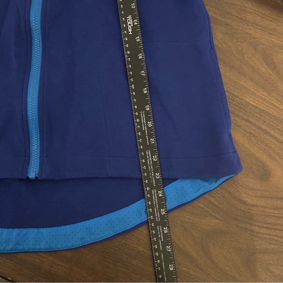 Nike‎ Blue Purple Full Zip Long Hoodie Varsity Stripe 
Workout Gym Running M - Picture 12 of 16